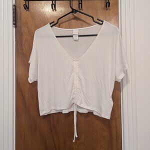 Lolë Anya White Crop Top (XL)